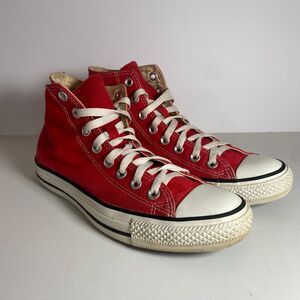 Converse Chuck Taylor All Star Shoes Mens Size 7 Red High Top Canvas M9621